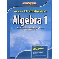 Algebra 1, Homework Practice Workbook (MERRILL ALGEBRA 1) By McGraw ...