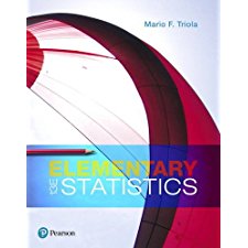 Elementary Statistics Triola Mario 9780134462455