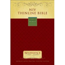 NIV Thinline Bible, Renaissance Fine Leather, Ebony by Zondervan ...