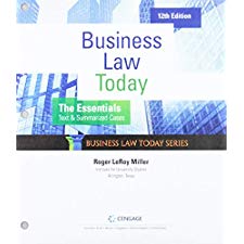 Bundle: Business Law Today, The Essentials: Text And Summarized Cases ...