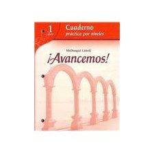 Avancemos Cuaderno Practica Por Niveles Student Workbook With Review Bookmarks Level 1 Spanish Edition By Mcdougal Littel 9780618782185