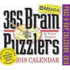 MENSA 365 BRAIN PUZZLERS PAGE A DAY CALENDAR 2018 PDF intelligence overview