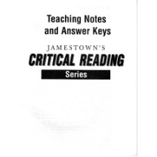 Critical Reading Teachers Notes by Jamestown Publishers (9780890616482)
