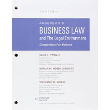 Bundle: Anderson's Business Law And The Legal Environment ...