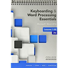 Bundle: Keyboarding And Word Processing Essentials Lessons 1-55 ...