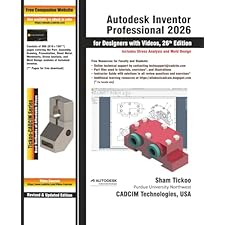 Autodesk Inventor Professional 2026 for Designers with Videos, 26th ...