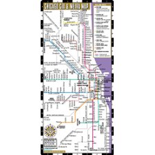 Streetwise Chicago Cta Metra Map Laminated Chicago Metro Map Folding Pocket Size Map For Travel By Streetwise Maps Inc
