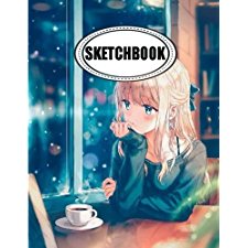 Anime Sketchbook: Manga, Anime Sketch Book for Drawing Anime Manga Comics,  Doodling or Sketching | Anime Drawing Book | Blank Drawing Paper | Otaku 