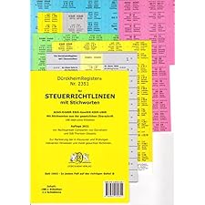 STEUERRICHTLINIEN Dürckheim-Griffregister Nr. 2351 (2019/170. EL) mit ...