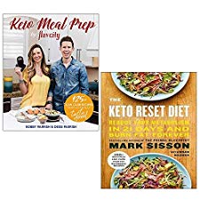 Keto Meal Prep By FlavCity [Hardcover], The Keto Reset Diet 2 Books ...