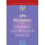 APA Dictionary of Statistics and Research Methods (APA Reference Books)