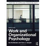 Work and Organizational Psychology (Topics in Applied Psychology)